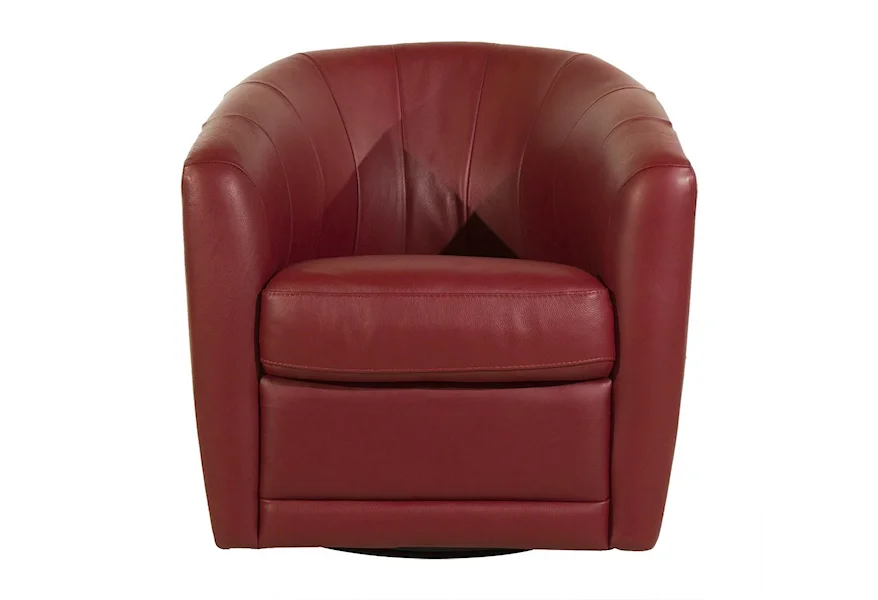 Giada Swivel Chair by Natuzzi Editions at HomeWorld Furniture