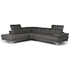 Natuzzi Editions 100% Italian Leather 3 Piece Sectional with LAF Chaise