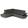 Natuzzi Editions 100% Italian Leather 3 Piece Sectional with LAF Chaise