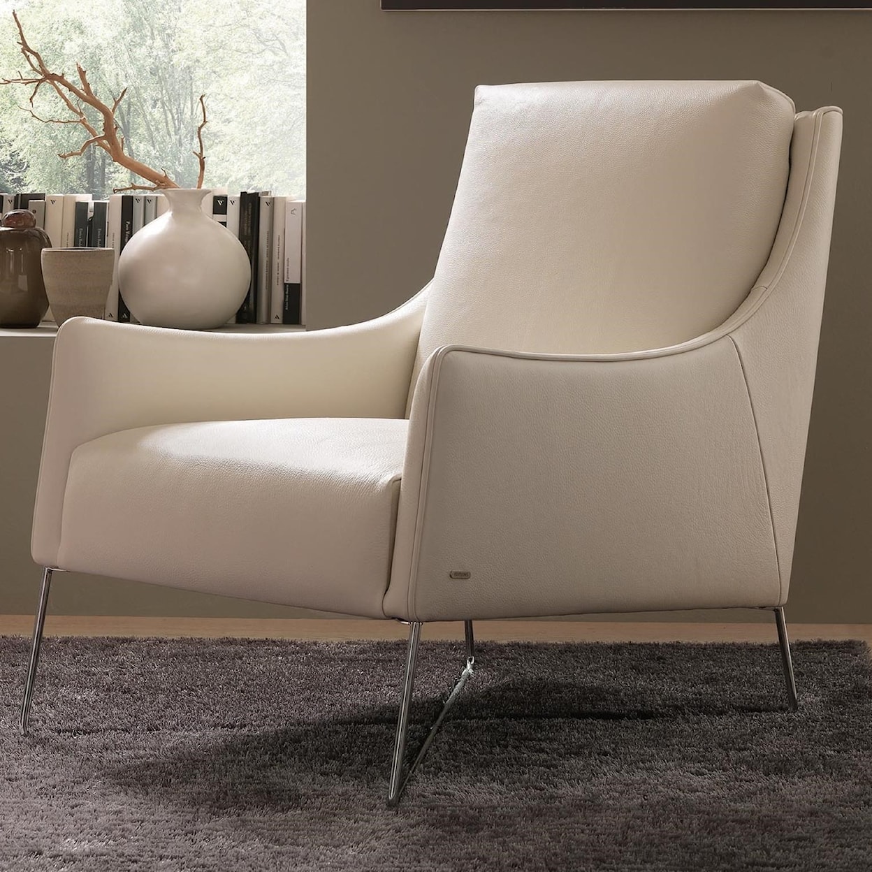 Natuzzi Editions 100% Italian Leather Chair