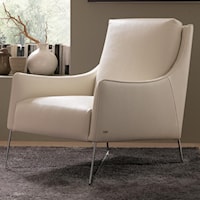 Contemporary Chair with Tapered Arms