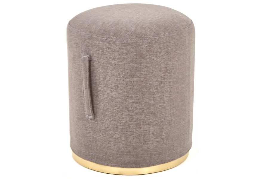 Accent Furniture Grey Pouf Stool by Nest Home Collections at Howell Furniture