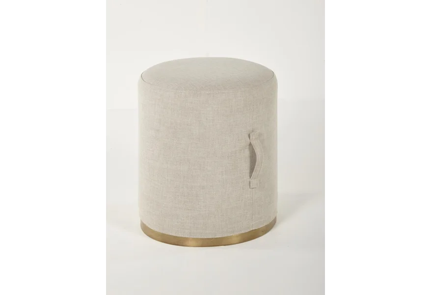 Accent Furniture Sand Pouf Stool by Nest Home Collections at Howell Furniture