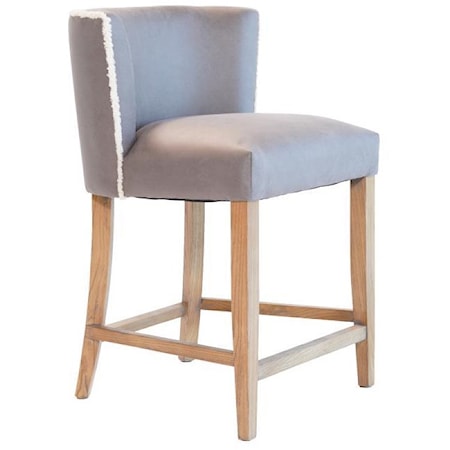 Charlie Counter Stool Natural / Grey