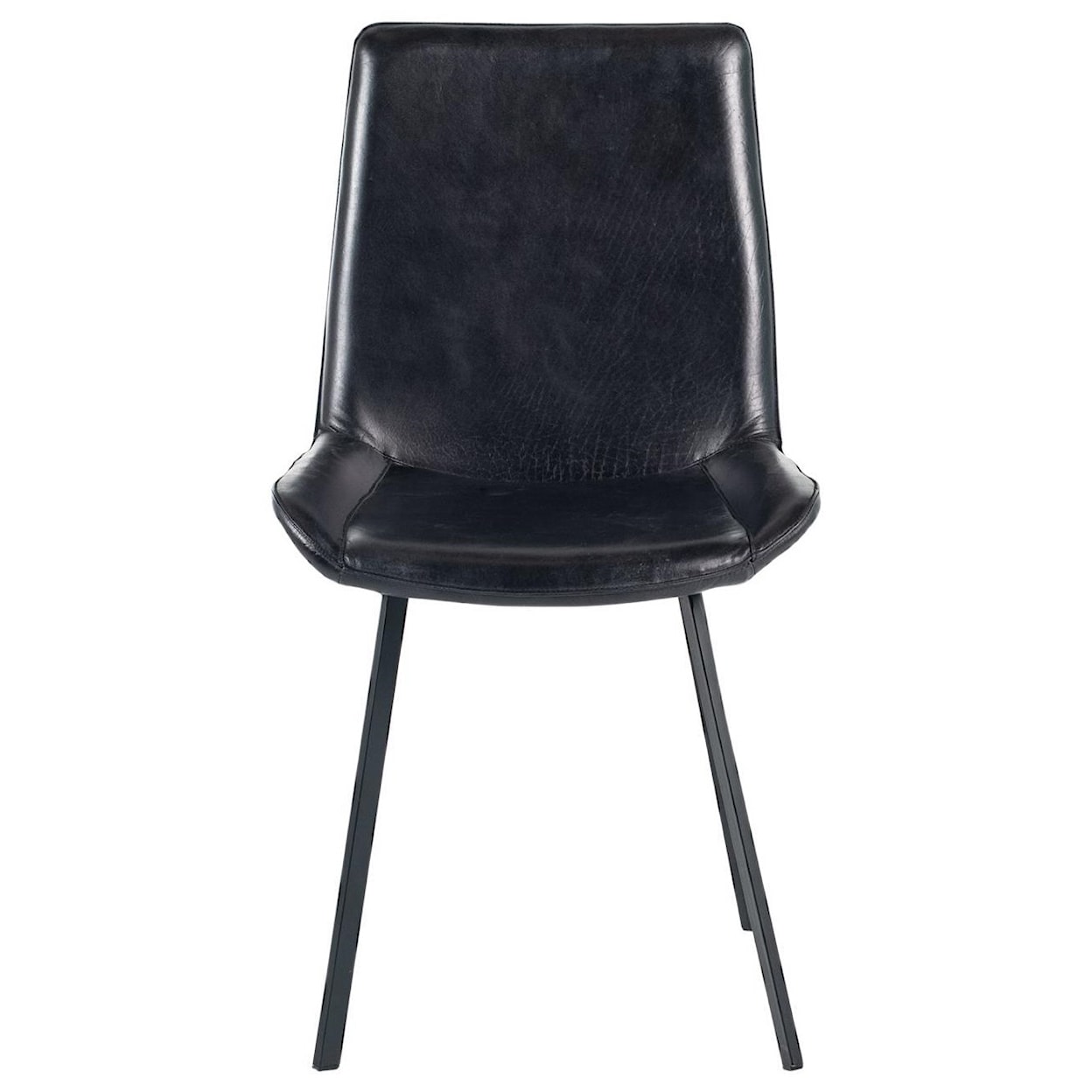 EAGLE INDUSTRIES Gabriel Gabriel Dining Chair Iron / Grey Leather