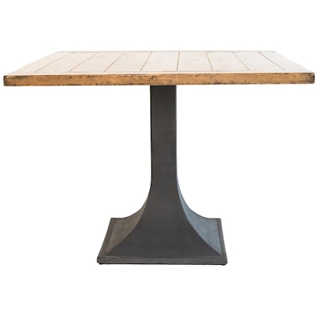 Jack Dining Table Iron Base / Natural Top