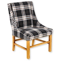 Josh Arm Chair Natural / Tartan Charcoal