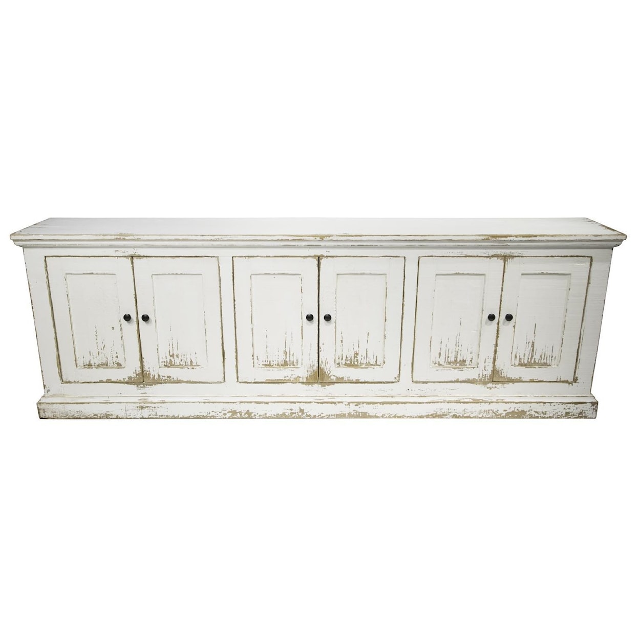 EAGLE INDUSTRIES MIMI Mimi Long 6 Door Cabinet Antique White