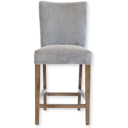 Sasha Counter Stool Grey Wash / Channel Grey