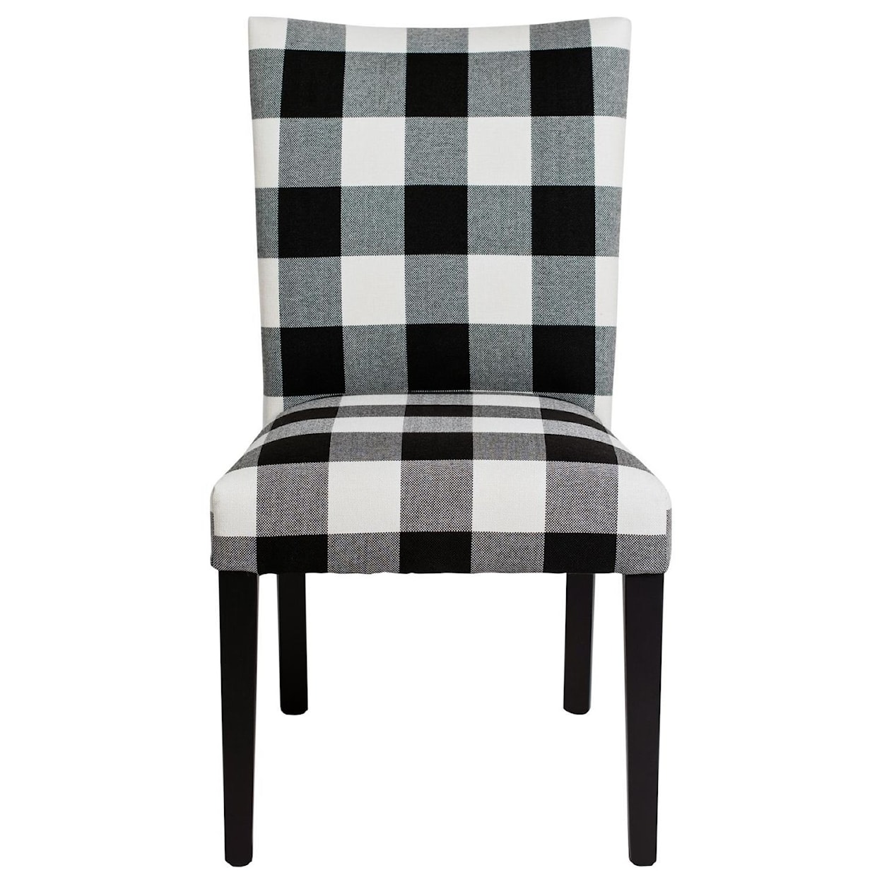 EAGLE INDUSTRIES Sasha Sasha Dining Chair Black & White Gingham