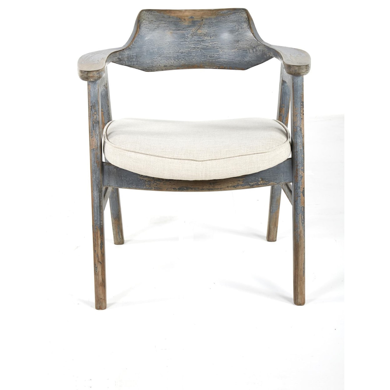 EAGLE INDUSTRIES Wagner Wagner Arm Chair Distressed Blue / Sand