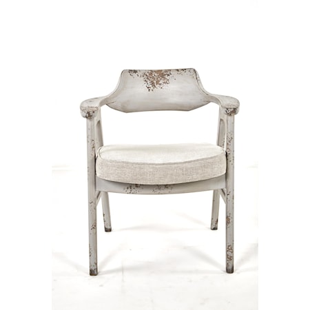Wagner Arm Chair Distressed Grey / Anew Grey