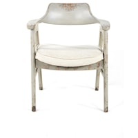 Wagner Arm Chair Distressed Grey / Sand