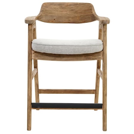 Wagner Counter Chair Natural / Anew Grey