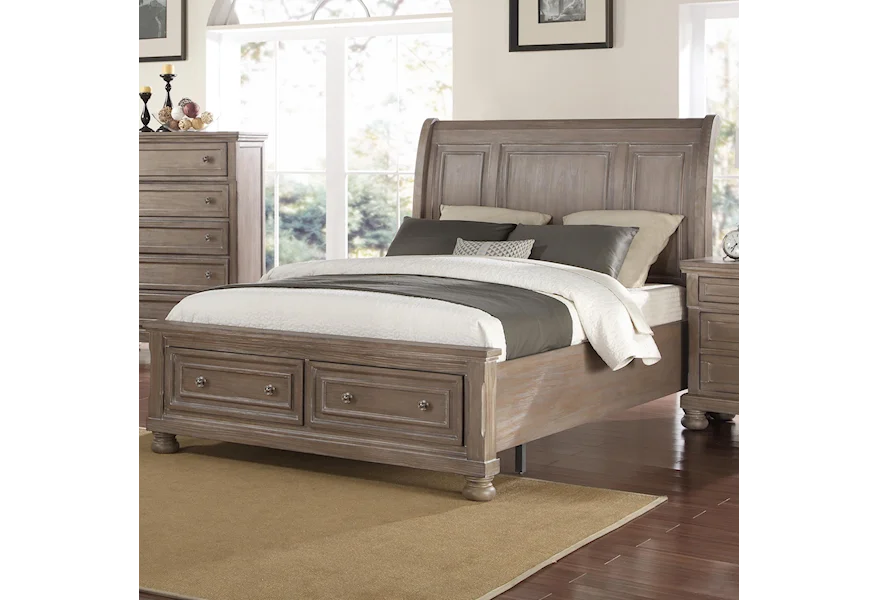 Allegra California King Storage Bed by New Classic at A1 Furniture & Mattress