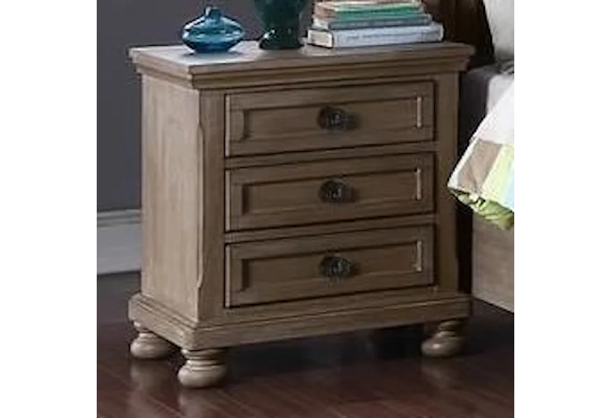 Allegra Nightstand by New Classic at A1 Furniture & Mattress