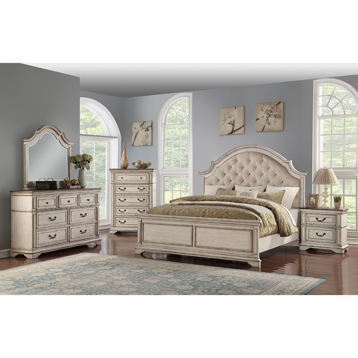 New Classic Anastasia King Bedroom Group