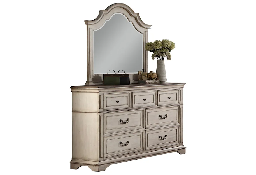 Anastasia Dresser and Mirror Set by New Classic at Arwood's Furniture