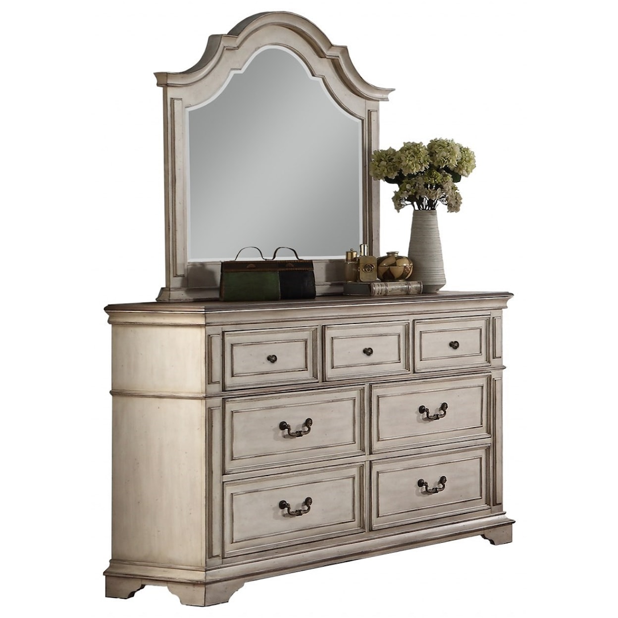 New Classic Anastasia Dresser and Mirror Set
