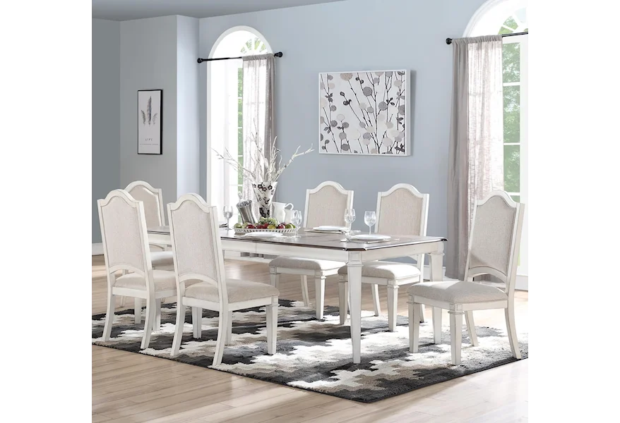 Anastasia 7-Piece Table and Chair Set by New Classic at Rife's Home Furniture