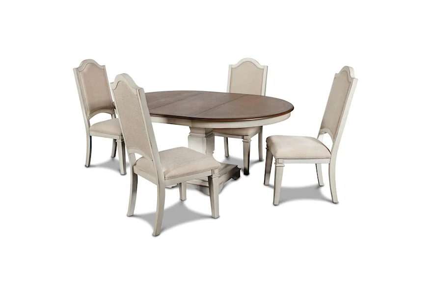 Anastasia 5-Piece Table and Chair Set by New Classic at A1 Furniture & Mattress