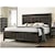 New Classic Andover Transitional King Panel Bed with Decorative Molding