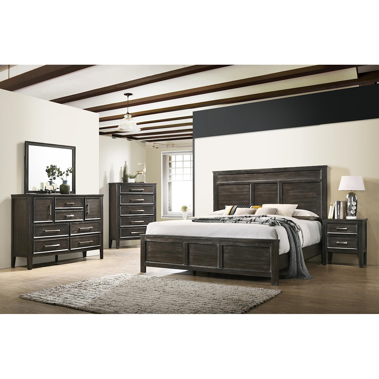 New Classic Andover 6 Piece Twin Bedroom Group