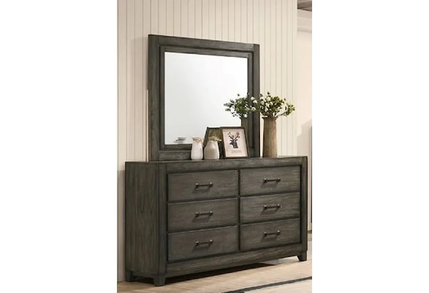 Ashland Dresser and Mirror Set by New Classic at Dream Home Interiors