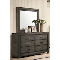 Dresser and Mirror Set