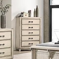 Casual 5-Drawer Chest with Felt-Lined Top Drawer