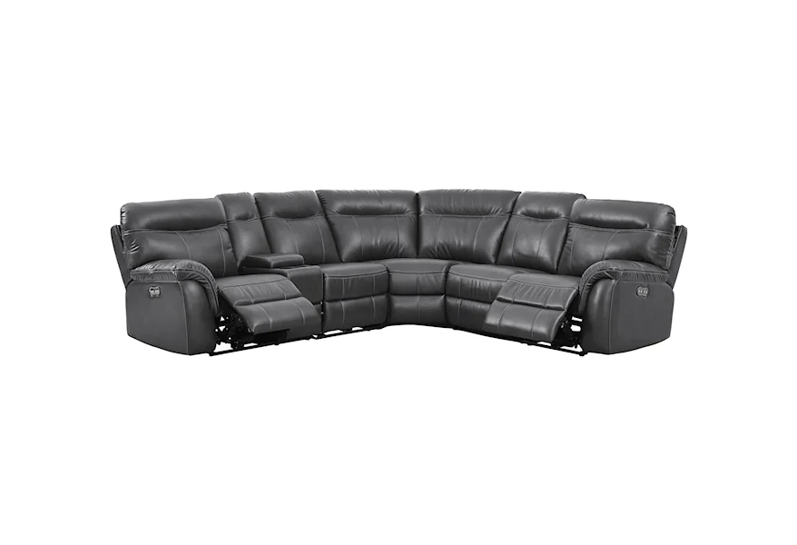 Atlas 5 Seat Power Sectional by New Classic at Arwood's Furniture