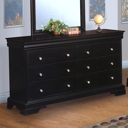 Youth Six Drawer Dresser