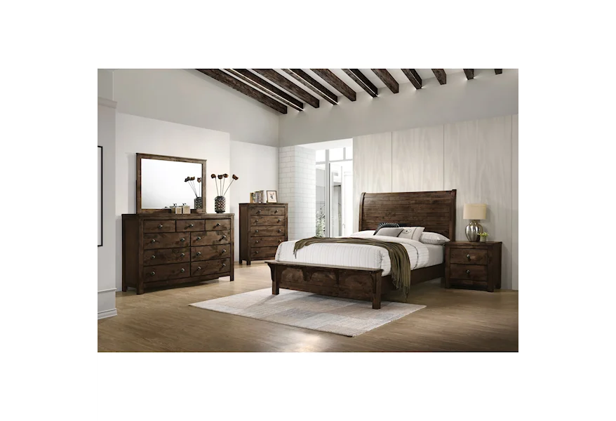 Blue Ridge California King Bedroom Group by New Classic at A1 Furniture & Mattress