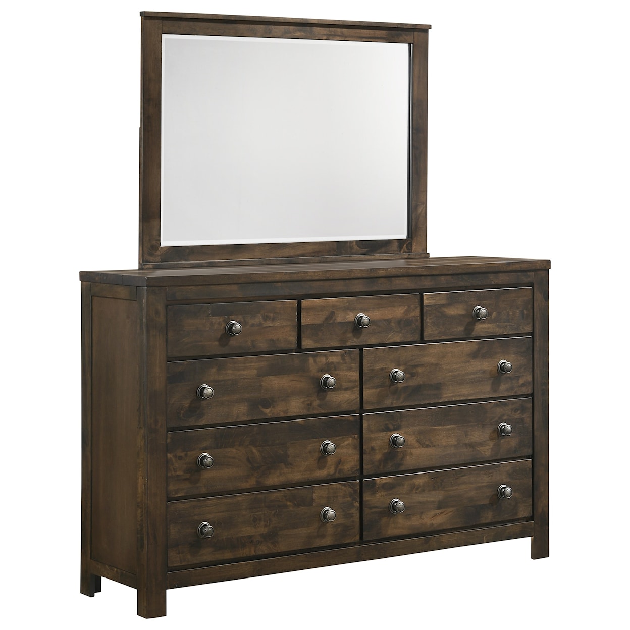 New Classic Furniture Blue Ridge Dresser and Mirror Set