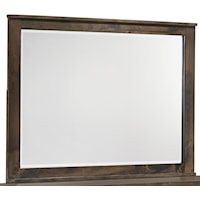 Modern Rustic Dresser Mirror with Beveled Glass