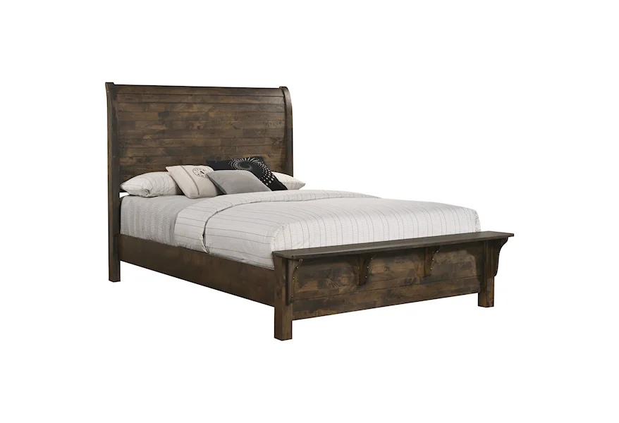 Blue Ridge King Platform Bed by New Classic at Z & R Furniture