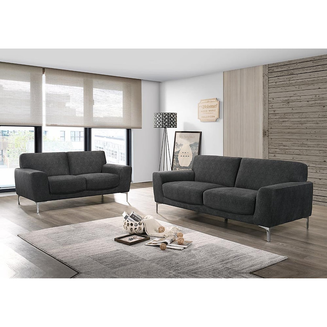 New Classic Carrara Stationary Living Room Group