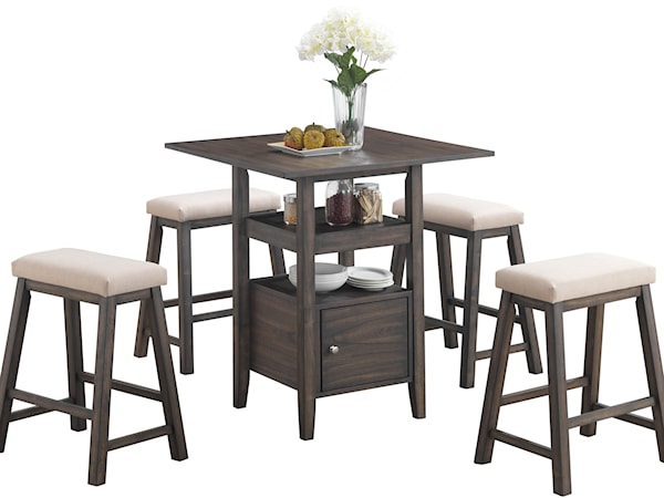 Counter Height Table & Stools Set