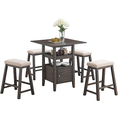 Counter Height Table & Stools Set