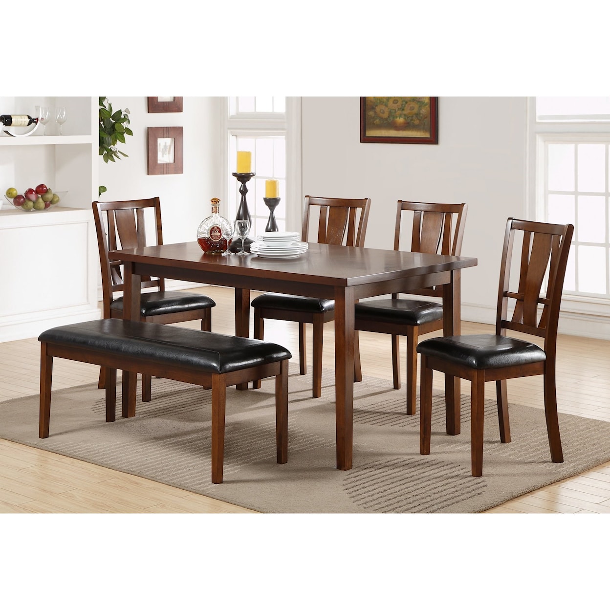 New Classic Dixon Dining Set with Bench