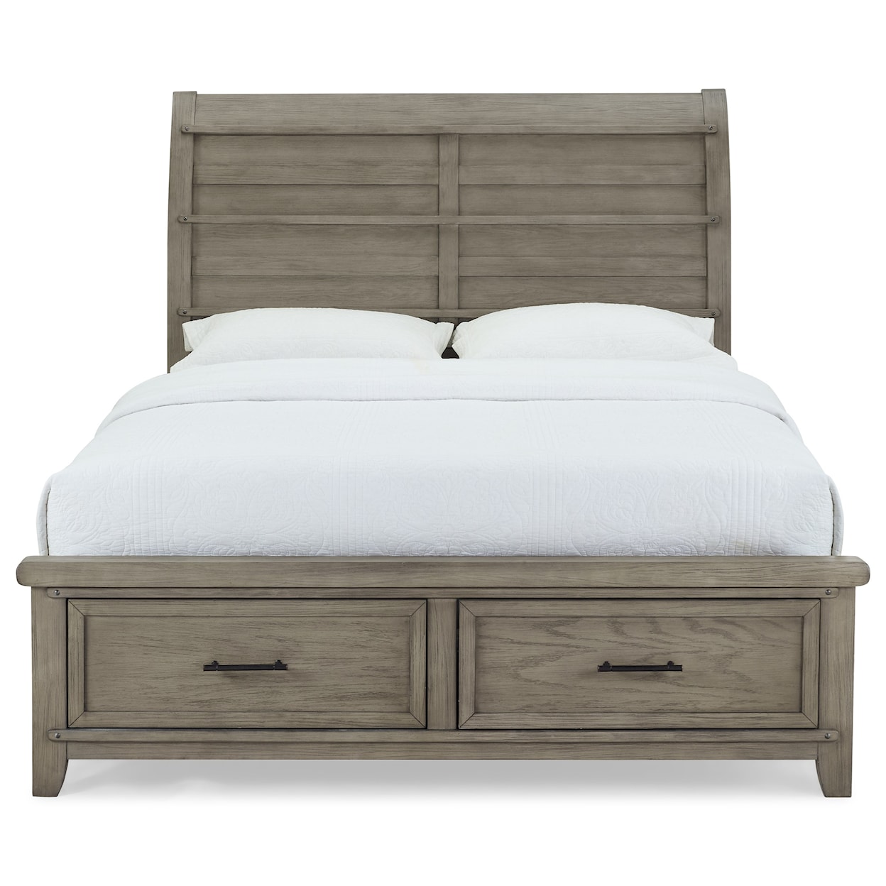 New Classic Fairfax County Queen Sleigh Storage Bed