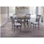 New Classic Gia Dining Table and Chair Set with 4 Chairs and Circle Motif