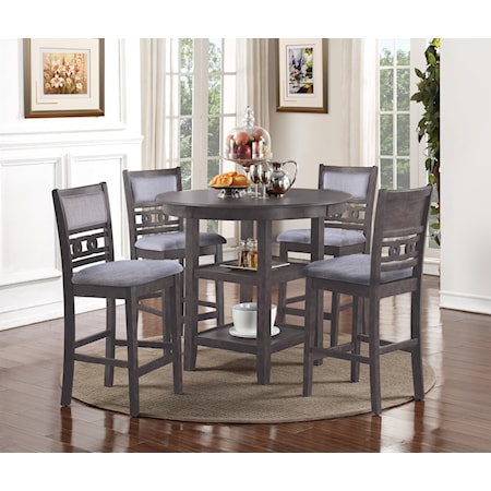 Counter Height Dining Table and Chair Set