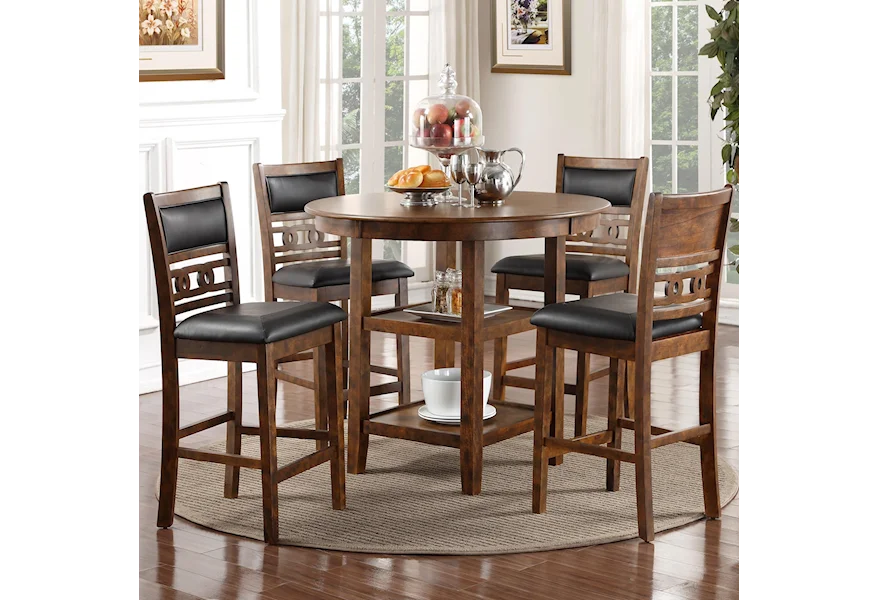 Gia Counter Height Dining Table and Chair Set by New Classic at Beck's Furniture