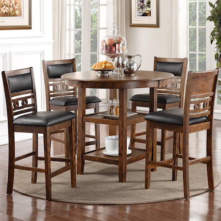 Counter Height Dining Table and Chair Set