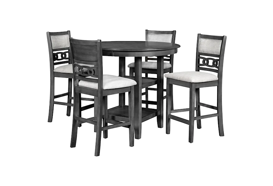 Gia Counter Height Dining Table and Chair Set by New Classic at Beck's Furniture