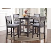 New Classic Furniture Gia Counter Height Dining Table and Chair Set