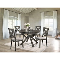 Farmhouse 5-Piece Table and Chair Set