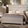 New Classic Lakeport White Driftwood King Headboard and Footboard Bed