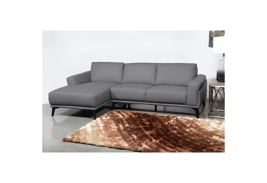 Lucca 3-Seat Chaise Sectional with LAF Chaise by New Classic at Beck's Furniture